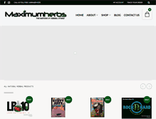 Tablet Screenshot of maximumherbs.com